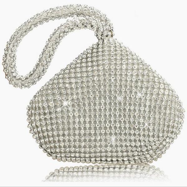 

soft beaded women evening bag lady wedding bridalmaid handbags purse sparkling diamonds day clutches tote shining bags for bride