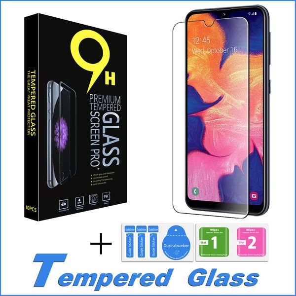

for samsung galaxy a10e a20e a30 a50 a70 clear tempered glass screen protector for galaxy s7 s6 s5 s4 s3 with paper box