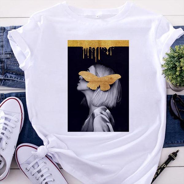 

женская футболка nordic retro art parted womens thirt thrts streetwear tshirt аннотация harajuku t рубашка одежда с коротким рукавом, White