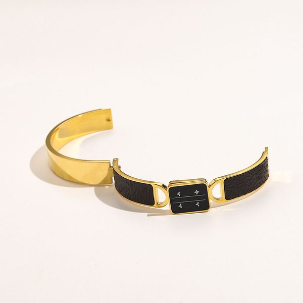 

donkey home bangle bracelet old flower leather printing bracelet strip retro wind with box, Black