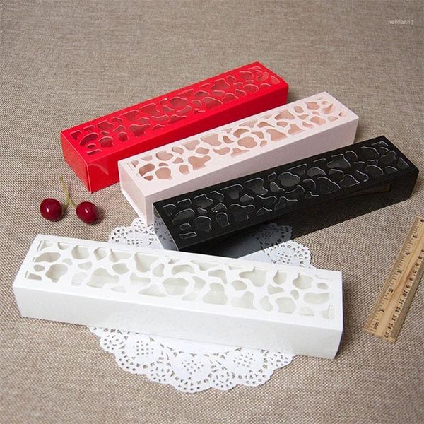 

gift wrap 5 pcs long macaron box baking accessories wedding party cookie exquisite hollow design1