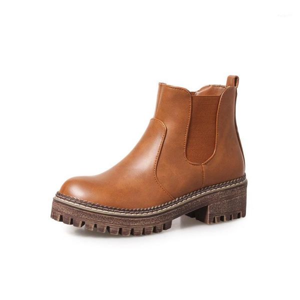 

winter boots lady women's rubber shoes rain round toe luxury designer 2020 mid calf low autumn fashion rock rome fabric1, Black