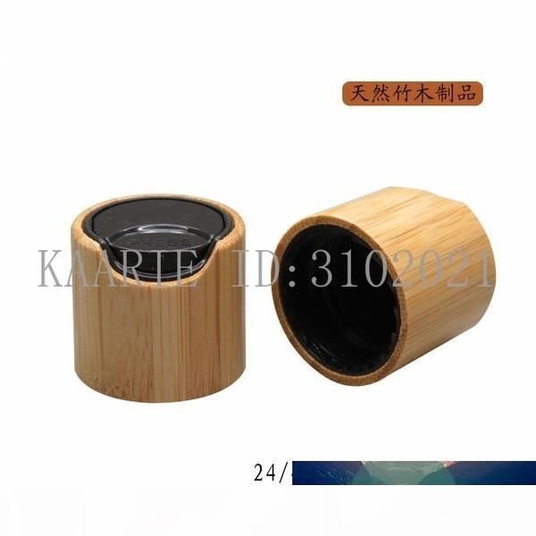 

свободная перевозка груза 24 410 20-100pcs много bamboo пресс cap диск cap black лосьон head высококачественный натурального бамбука обложка