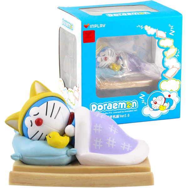 

6cm anime phone holder sleeping doraemon figure toys birthday gifts