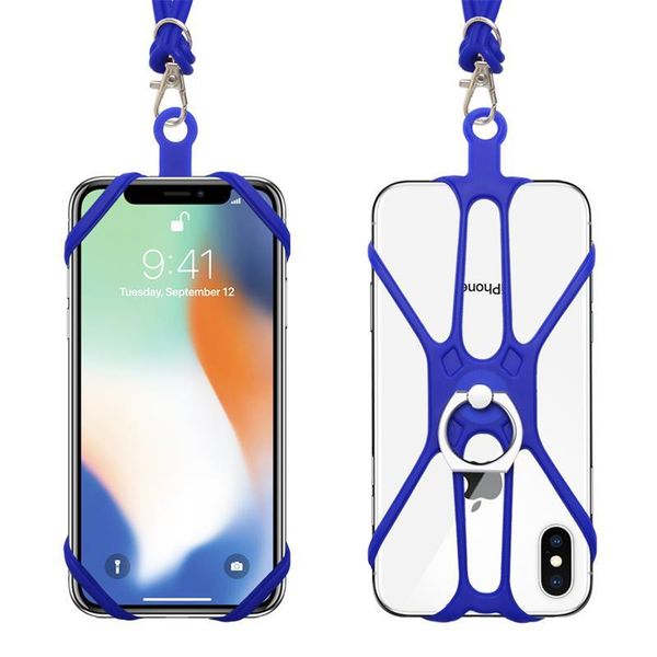 

universal lanyard for phone silicone sports phone strap mobile phone lanyards ring holder case neck hanging rope sling more 100 dhl free