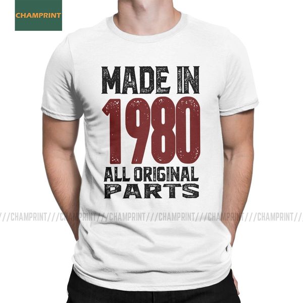 

made in 1980 birthday t-shirt men legend celebration anniversary novelty tees crew neck short sleeve t shirt sport hooded sweatshirt hoodie