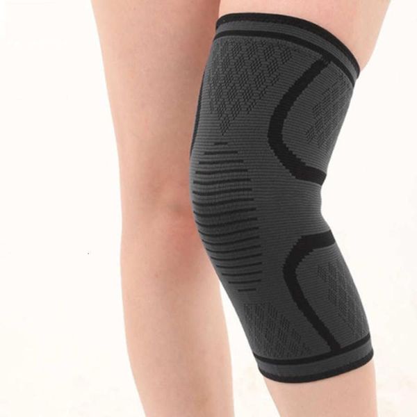 

sports knee support brace compression knee brace anti-slip athletic protective support for cycling running basketball, Black;gray