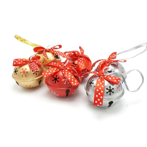 

рождество продукта 6шт 6 типы красное золото серебристый металл jingle bell dot с лентой для дома 50mm50mm40mm бесплатная доставка sqcnbx pp
