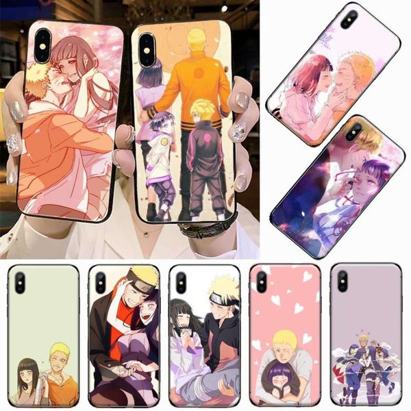 

3mobile case animation naruto uzumaki and hinata hyuga for vip 11 12 pro xs max 8 7 6 s plus x 5 s se 2020 xrcf1