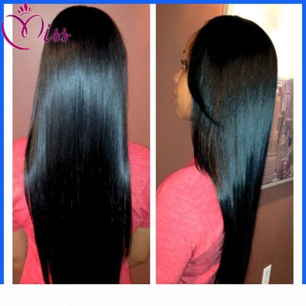 

new arrival product unprocessed brazilian straight full lace human hair wigs glueless lace front human hair wigs for black women, Black;brown