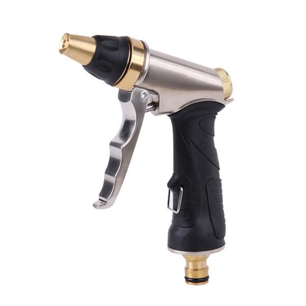 

electroplated metal car washing water gun household water nozzle sprayer for garden watering car washing tool