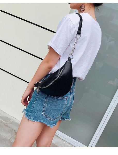 

outdoor bags 2021 womens waist bag fanny pack pu belt purse small phone key pouch white black packs