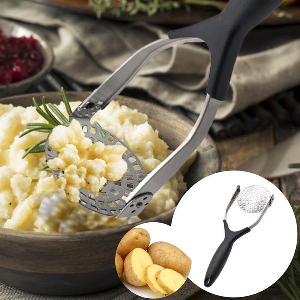 

manual stainless steel multi function potato mud masher folding activity food fruit vegetables masher kitchen tools accessories wmtahm