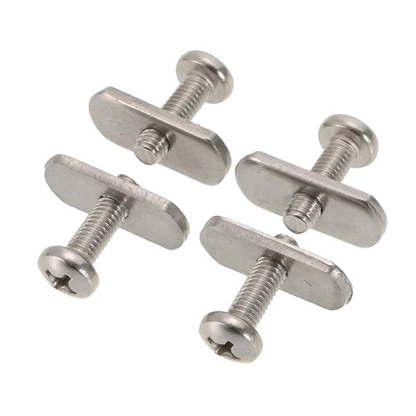 

4set kayak marine boat screws track nuts stainless steel rail/track hardware gear mounting kayaker accessories