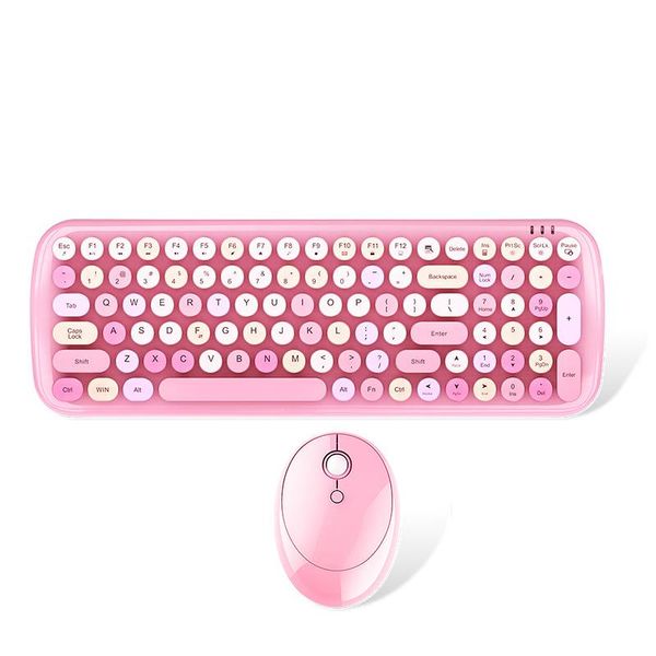 

ferris candy xr розовая девушка сердца беспроводной клавиатуры и мыши