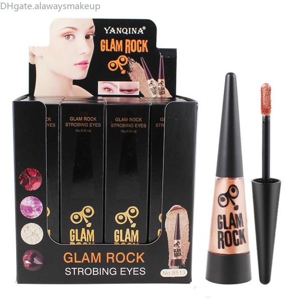 

yanqina metallic liquid eyeshadow 10g waterproof long lasting diamond gold silver rose red glitter eyeshadow