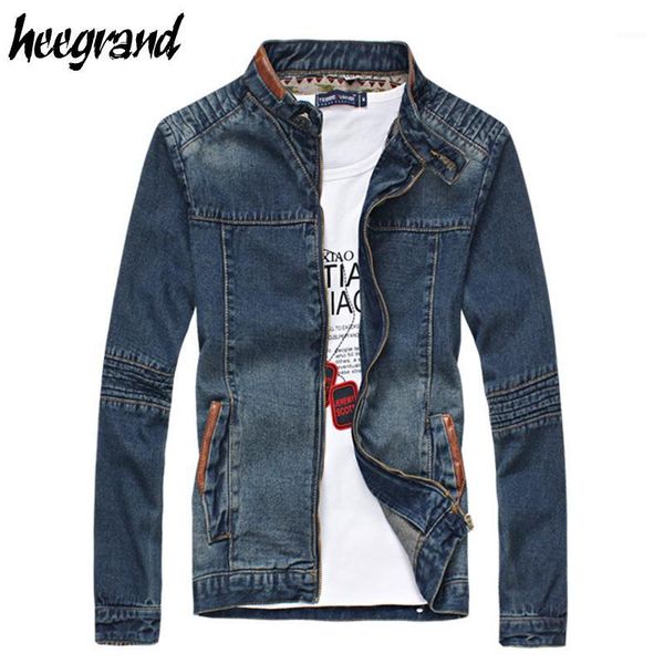 

jacket men 2017 new fashion denim zipper cool casual slim fitness spring style plus size 5xl jacket men mwj16591, Black;brown
