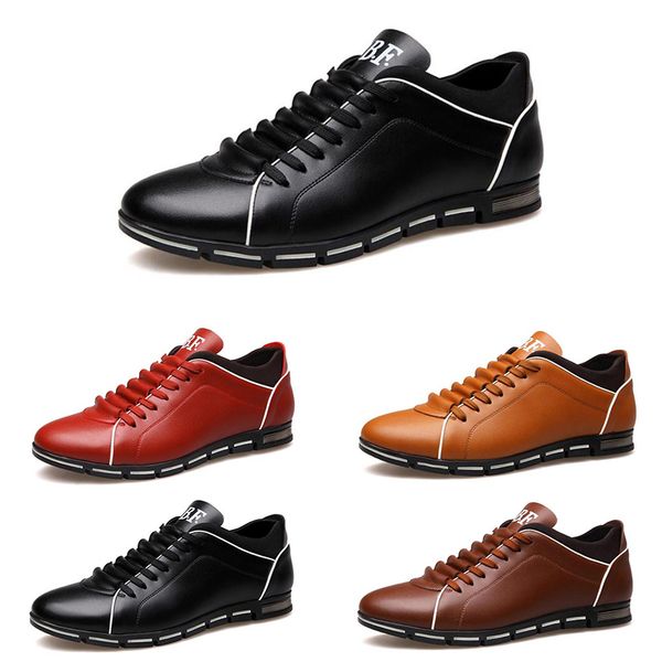 

2021 men running shoes fashion trainers triple black brown red blue mens sports sneakers size 40-45 style #32