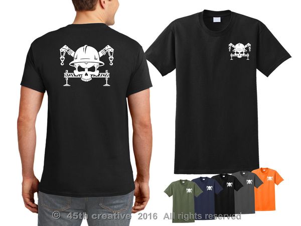 

new crane operator crane operator's skull crossbones crane summer style sport hooded sweatshirt hoodie men t shirt