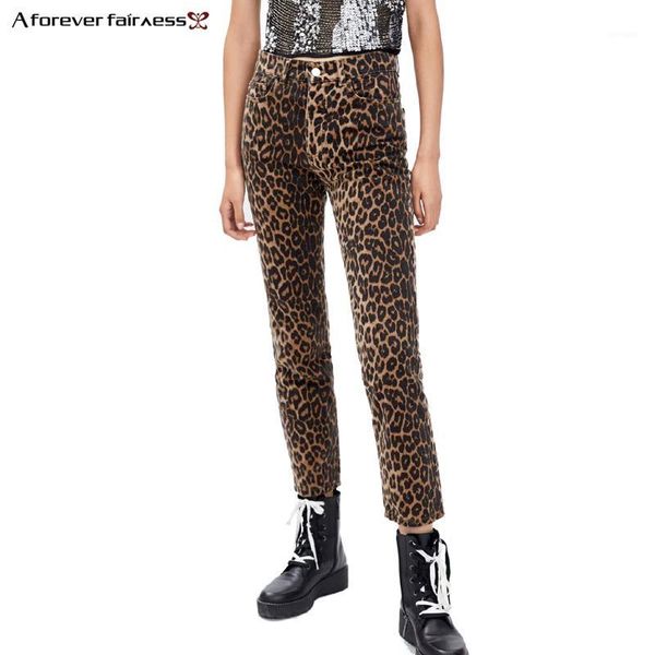 

a forever spring women leopard print jeans fashion high waist ankle-length pants casual slim pencil pants legging -10931, Blue