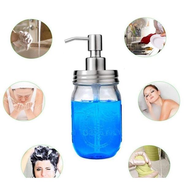 

hand liquid soap dispenser diy stainless steel mason jar soap dispenser hand pump bathroom kitchen hand lotion dispenser no jars