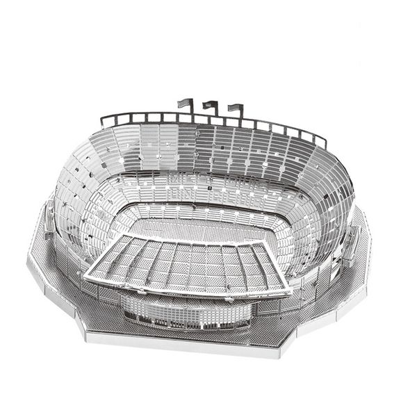 

nan yuan 3d metal puzzle camp nou stadium building diy laser cut puzzles jigsaw model for child kids educational toys y200421