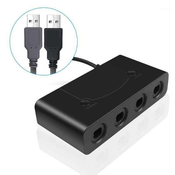 

game controllers & joysticks usb adapter converter 4 ports for wii-u pc switch accessory gamecube controllers1
