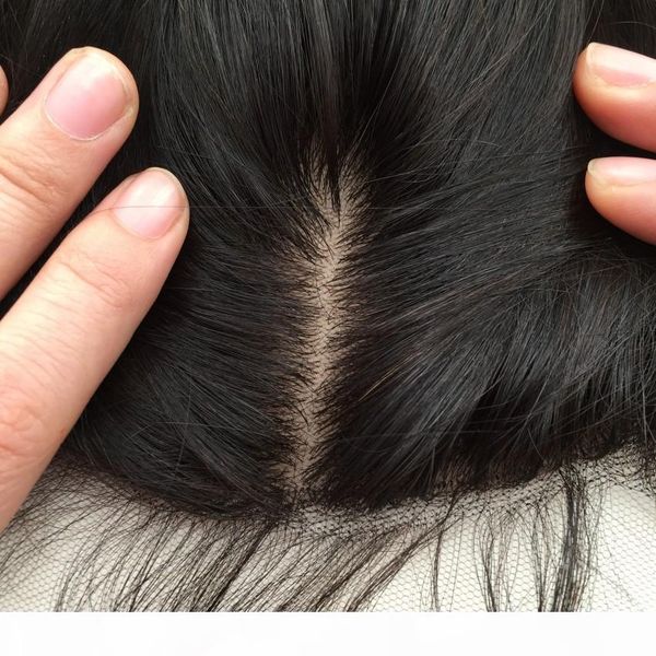 

unprocessed indian virgin human hair straight with silk full lace frontals 3 bundles with 13x4 silk based lace frontal closure, Black