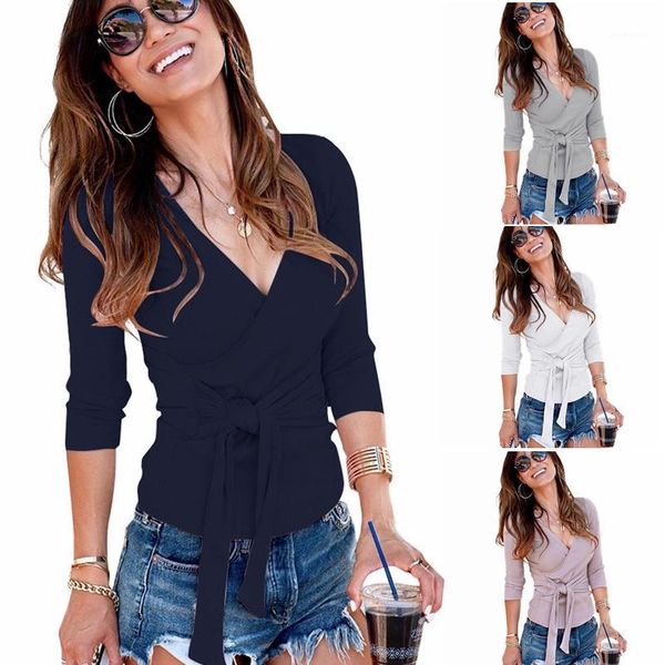 

cross lace up v neck cross sweaters women off-shoulder pink streetwear oversized cardigans women 2019 korean sweater1, White