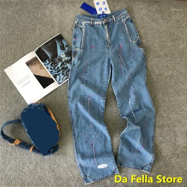 

2020 adererror jeans 2020 men women adererror space star series jeans ader error trousers korean streetwear1, Blue