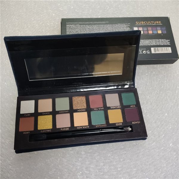 

wholesale makeup eye shadow palette 14colors limited eyeshadow with brush eyeshadows palettes 9 styles safe ship to eourp and usa uk