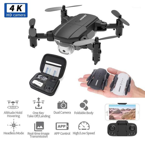 

new mini rc drone f87 with 720p/4k hd dual camera fpv altitude hold mode foldable rc quadcopter rtf toys1