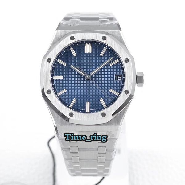 

zf version 15500st.oo.1220st.01 blue dial silver steel case 9015 modified cal.4302 mechanical movement mens watch steel band watches, Slivery;brown
