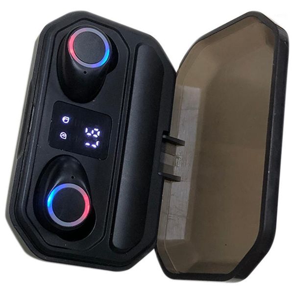 

wireless headphones bluetooth earphones charging box led display with microphone sport waterproof headsets earbuds1