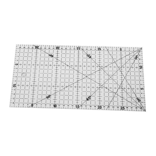 

30 x 15cm big size thick triangle cloth patchwork sewing diy tool ruler, Black