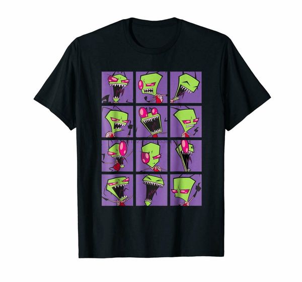 

black invader zim freak out collage t shirt mens s 6xl us 100 cotton sport hooded sweatshirt hoodie