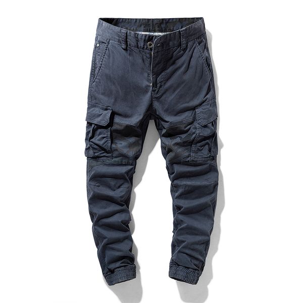 

men's cargo pants overalls army clothing tactical pants male fashion military work multi pocket men straight joggers trousers lj201104, Black