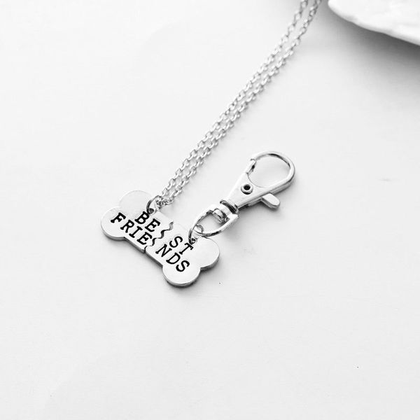 

factory92gfkeychains friends pet bff pendant new necklace 2 part dog bones necklaces jewelry ogp