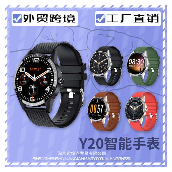 

new y20 bracelet bluetooth circle touch custom sos dial smart call watchbgt