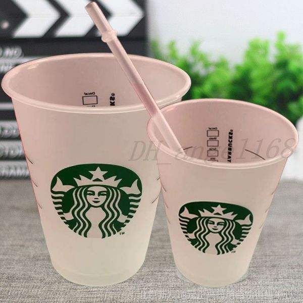 

16oz tumblers plastic drinking juice cup with lip and straw magic coffee mug costom starbucks plastic transparent cup