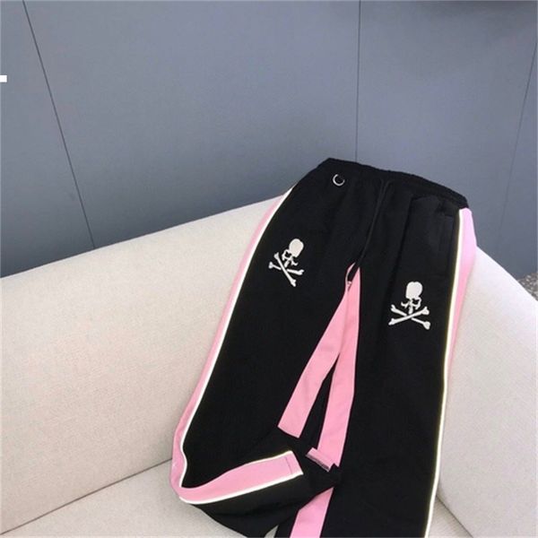 

striped 2021 new reflection glow dark in a straight line sweeatpants luxury designer woman pants 8p9n n8r1, Black;white