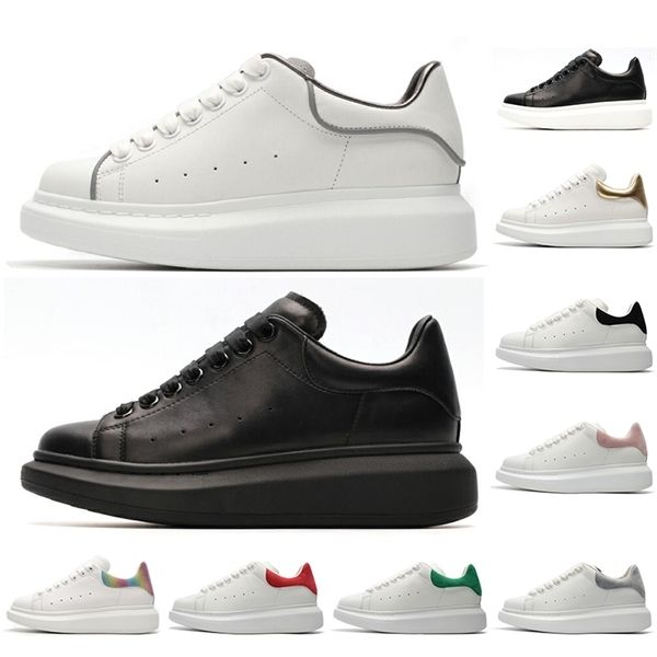 

мужская мода женская обувь кожа бархат черный белый серый красный замша плоские ботинки платформы спортивные кроссовки мужские инструкторам, Black