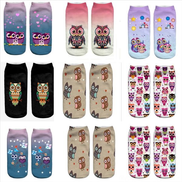 

ekil8 basketball socks animal print owl man long day week sock man thickening bottom tube towel socks outdoors run badminton tennis middle, Black