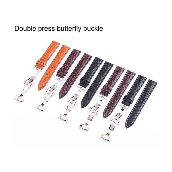 

uthai b03 watchband 5 ммм 19 мм 20 мм 21 мм 22 мм 24 мм тельф натуральные кожаные часы band uthai b03 sqcvpj homes2007, Black;brown