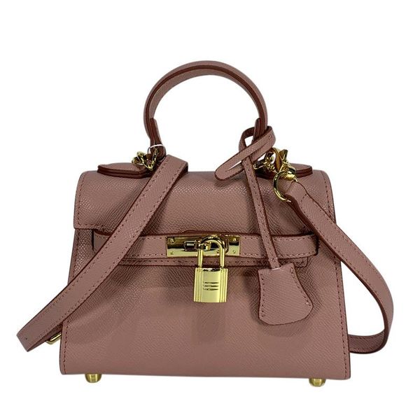 

new fashion mini korean version ladies hangbags cow leather women shoulder bag solid crossbody female bags handbag with lock