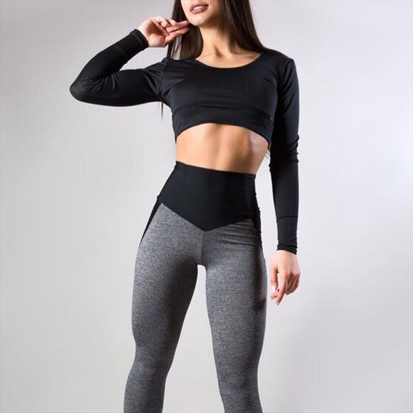 

women pants sports running sportswear stretchy fitness leggings seamless tummy control gym compression pants 2020 25, Black