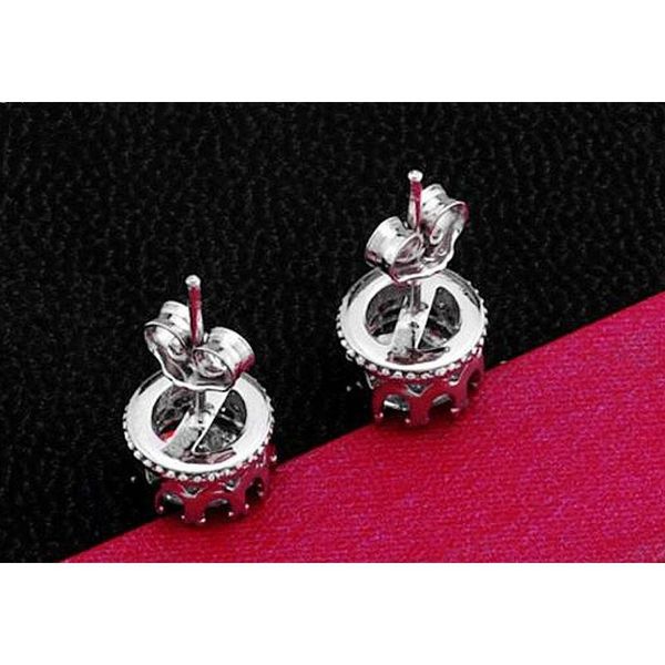 

hywo luxury design 925 sterling silver clear cz diamond noble crown stud earrings fashion jewelry sqcsox new_dhbest, Golden