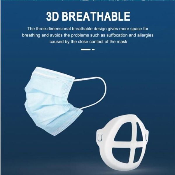 

lipstick 3d protection stand silicone bracket mask pad inner support for enhancing breathing smoothly masks tool accessory ljjp319