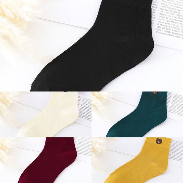 

fjfl0 women's warm silk silk stockingsmid-calf socks bear stockings warm korean autumn style and winter thickened cute socks women&#039, Black