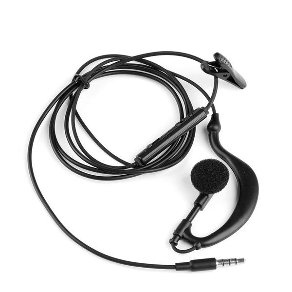

3.5mm single in-ear only mono earphone earbud headphone w/ mic for phone for